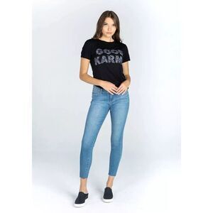 Articles Of Society Women's Carly Skinny Crop Del Mar Blue Jeans Raw Hem Size 27